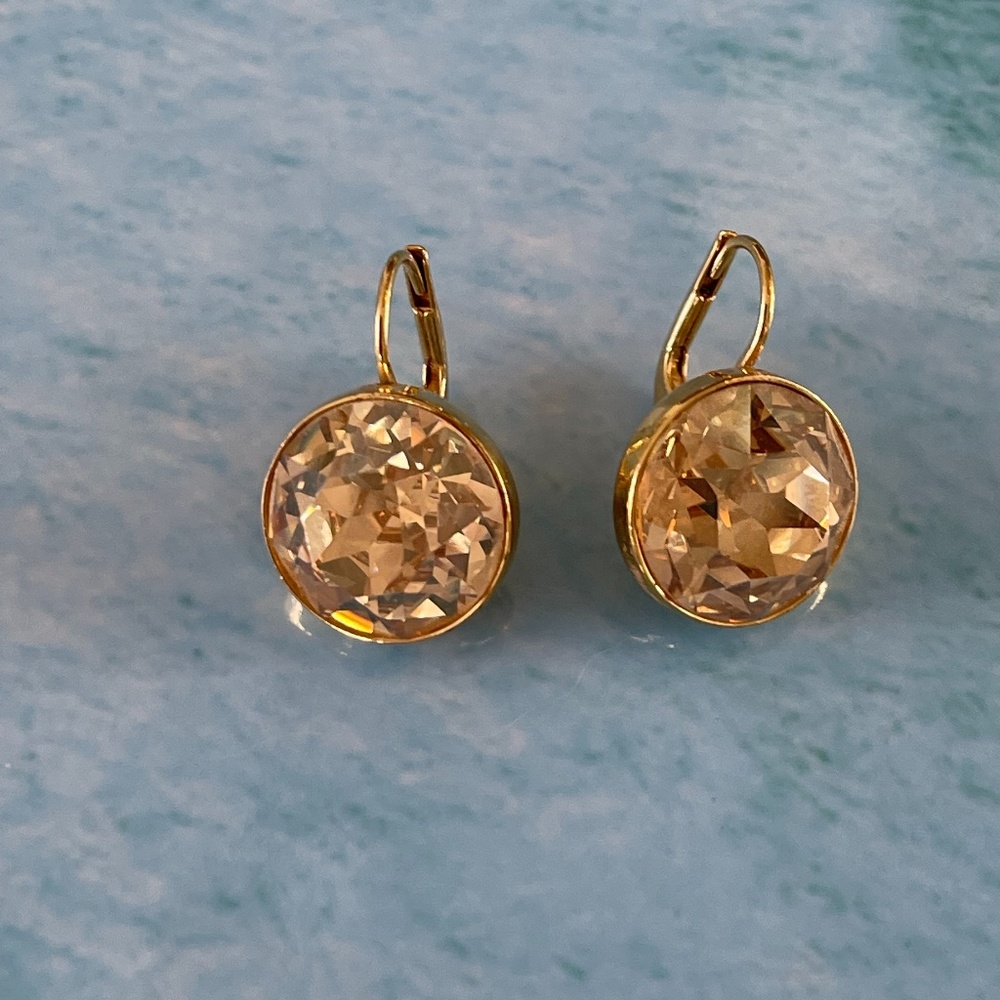 Swarovski Gold earrings
